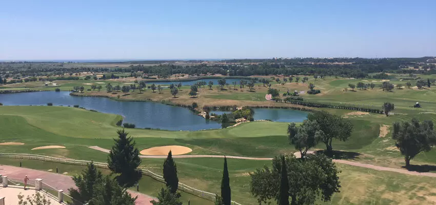 Ausblick auf den Golfplatz im Anantara Vilamoura Algarve Resort