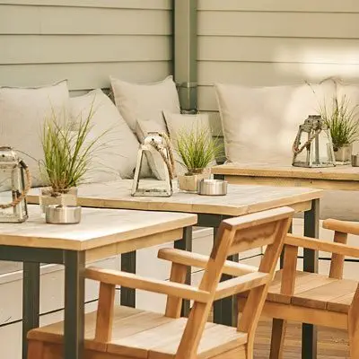 barefoot Hotel Terrasse aussen