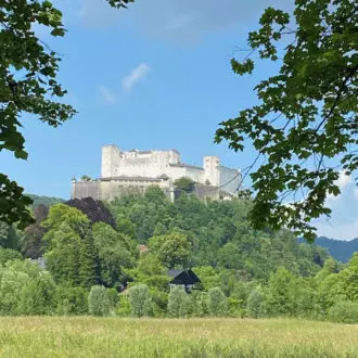 Schloss Leopoldskron Salzburg - Aussicht auf die Festung
